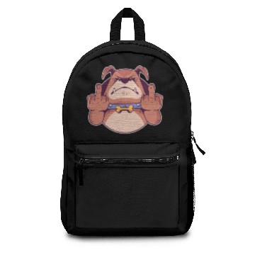 Discover Dog Middle Finger Design Giftidea Backpacks