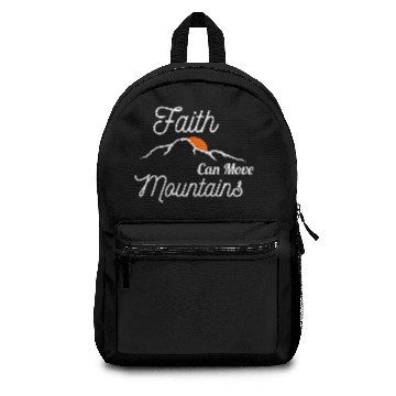 Discover Faith Can Move Mountains Backpacks