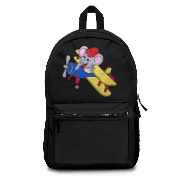 Discover HAND PAINTED AIRPLANE MOUSE Backpacks
