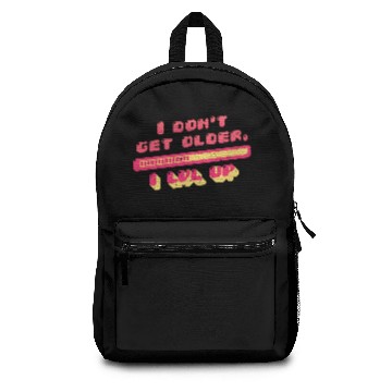 Discover Saying gaming funny level up getting older Backpacks