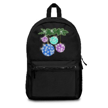 Discover Holiday Christmas Balls Design Backpacks