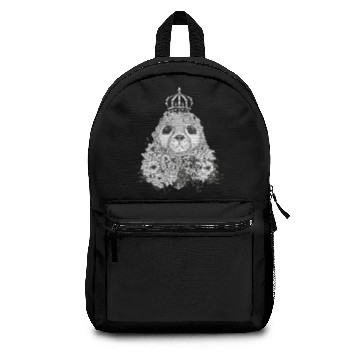 Discover small seal with a floral crown Backpacks