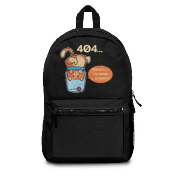 Discover Funny Cat Houston We Have A Problem Backpacks