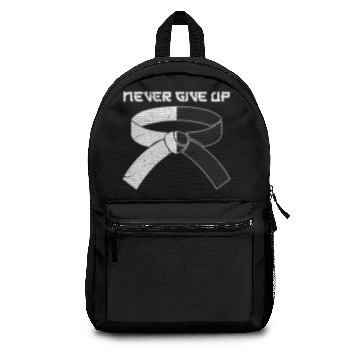 Discover Karate Never Give Up Backpacks