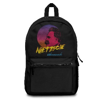 Discover Vintage Retro Nietzsche Übermensch Philosophy Backpacks