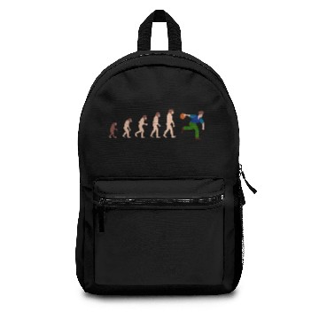 Discover Evolution Bowling Funny Gift Idea Backpacks