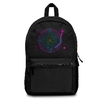 Discover Space DJ Solar System Turntable Electronic Dance Backpacks