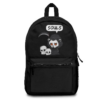 Discover Cat Souls evil dead funny Backpacks