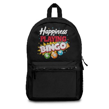 Discover Happiness Is Playing Bingo Backpacks
