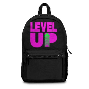 Discover Level Up Neon Pink Backpacks