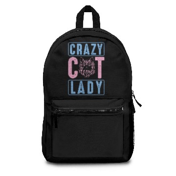 Discover Crazy cat lady Backpacks