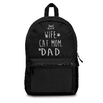 Discover WIFE. CAT MOM. DAD. Backpacks