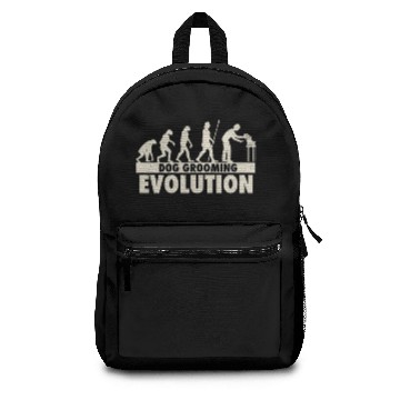 Discover Evolution Dog Groomer Gift Print Pet Grooming Pet Backpacks