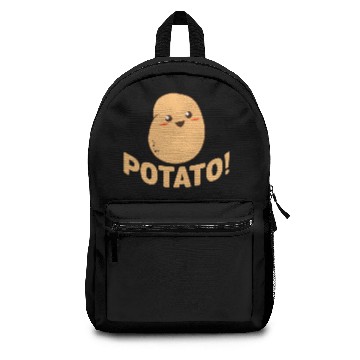 Discover Cute Potato Smiling Funny Vegetable Food Humor Backpacks