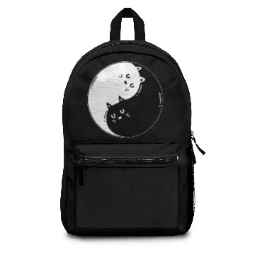 Discover Ying Yang Cat Backpacks