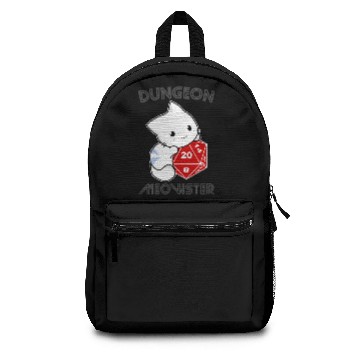 Discover Dungeon Meowster D20 Cat Backpacks