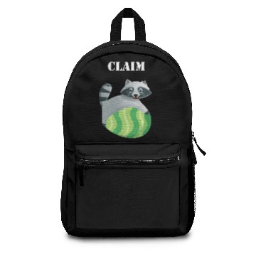 Discover Claim racoon easter egg Backpacks