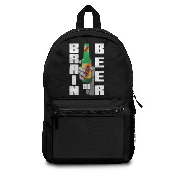 Discover Zombie beer funny saying Backpacks