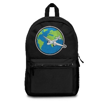 Discover Airplane Globe Backpacks