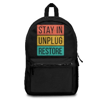 Discover Stay In Unplug Restore Backpacks