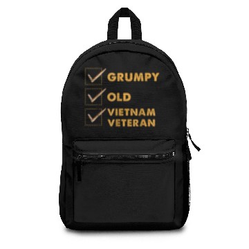 Discover Funny Veteran Backpacks Grumpy Old Vietnam Veteran