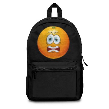 Discover funny orange fruit Backpacks