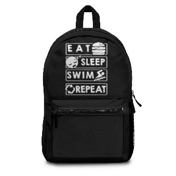 Discover Eat Sleep Swim Repeat Backpacks