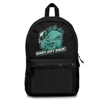 Discover Baby Got Back Stegosaurus Dinosaur Funny Design Backpacks