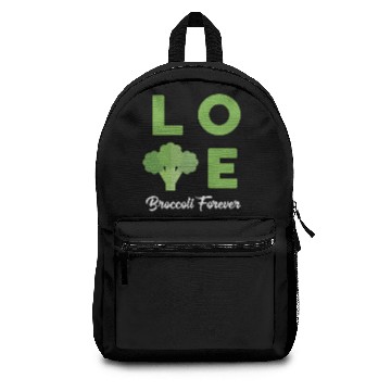 Discover Love Broccoli Forever Vegetarian Backpacks