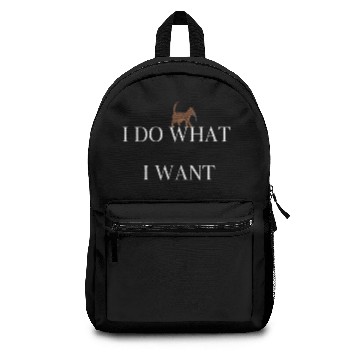 Discover I do what I want/cat lover/cat owner Backpacks
