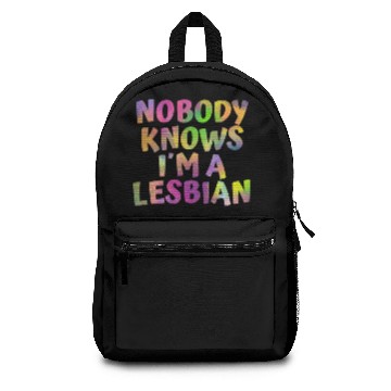 Discover Nobody knows im a lesbian Backpacks
