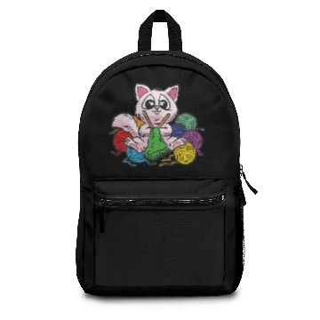 Discover CRAFTY CAT KNITTING WOOL Backpacks