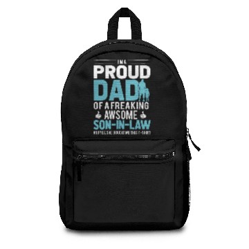 Discover Proud Dad Awesome Son in law Backpacks
