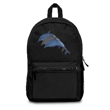 Discover Three colourful dolphins Backpacks