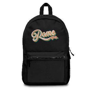 Discover 70s Vintage Retro Rome Italy Throwback Gift Rome Backpacks