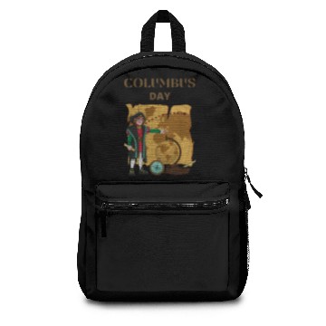 Discover Columbus Day World Map America Backpacks