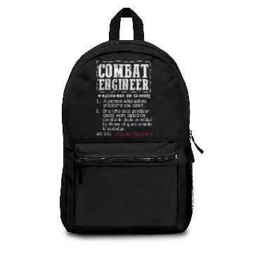 Discover Combat Engineer Dictionary Term Backpacks