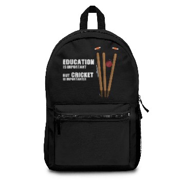 Discover Cricket Is Important Funny Backpacks