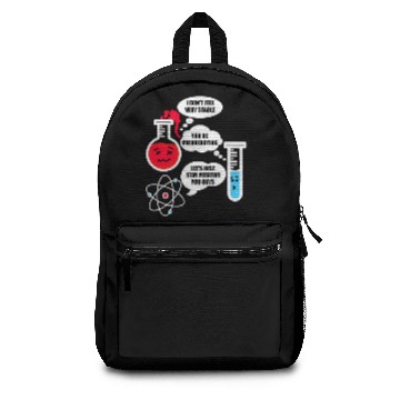 Discover Physics Chemistry Teacher Science Funny School Backpacks