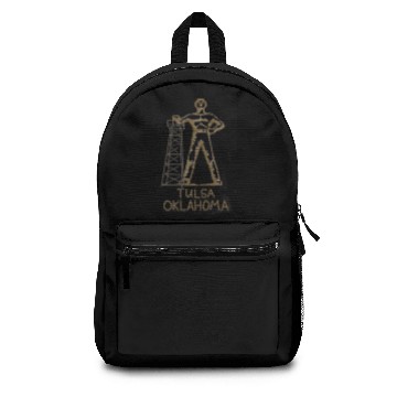 Discover Tulsa Golden Driller Backpacks