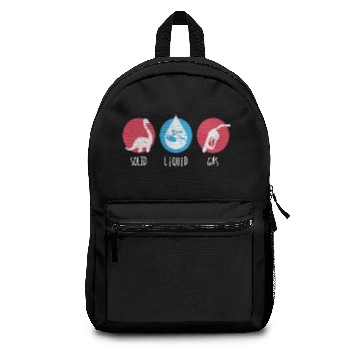 Discover Solid Liquid Gas Science Dinosaur School Backpacks