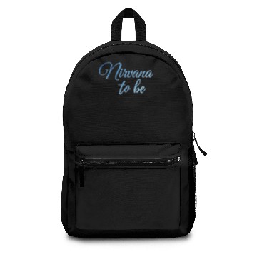 Discover Nirvana To Be Yoga Design Backpacks