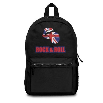 Discover Rock & Roll Union Jack Lips Backpacks