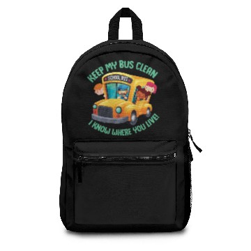 Discover Bus Driver School Bus Backpacks