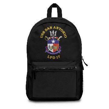 Discover Navy USS San Antonio LPD 17 wo Back Backpacks