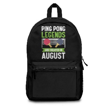 Discover Ping Pong birthday August Backpacks
