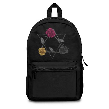 Discover Roses pentagram witchcraft roses Backpacks