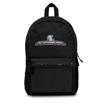 Discover Are Ya Scared Yet Light Teal Ghost Graphic Backpacks