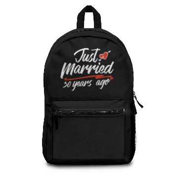 Discover Just Married 30 Year Ago Funny Wedding Backpacks