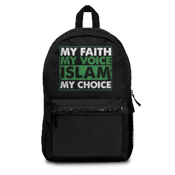 Discover My Faith Islam Muslim Allah Mosque Namaz Mecca Backpacks